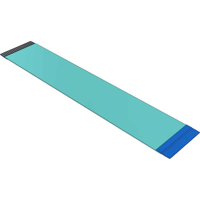 Samtec-FJ-20-R-04.00-4 Assemblage de câble plat/ruban Cable Assembly 0.1m 1mm 20 to 20POS FFC to FFC Bulk