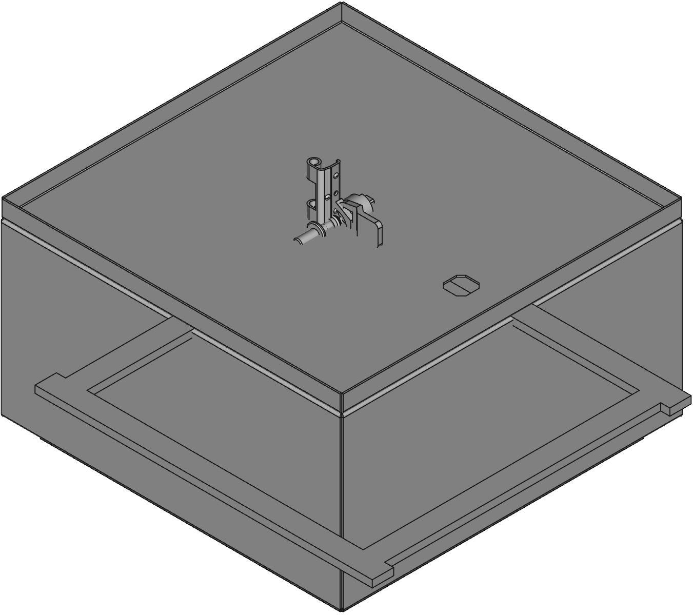 Hammond Manufacturing-EN4SD12126S16 Kästen, Gehäuse und Gestelle Natural Stainless Steel 316 Wall Mount Type 4X Enclosure