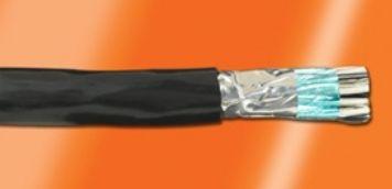 Alpha Wire-6376 SL005 Kabel, Mehrleiter Shielded Multi-Conductor Cable Tape Semi Rigid Polyvinyl Chloride 10Conductors 22AWG 8.33mm 300VAC Slate Polyvinyl Chloride 30.48m Spool