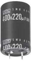 United Chemi Con-ESMH630VSN182MP25T Kondensator, Aluminium Cap Aluminum Lytic 1800uF 63V 20% (22 X 25mm) Snap-In 10mm 0.138 Ohm 1.82A 2000h 85°C