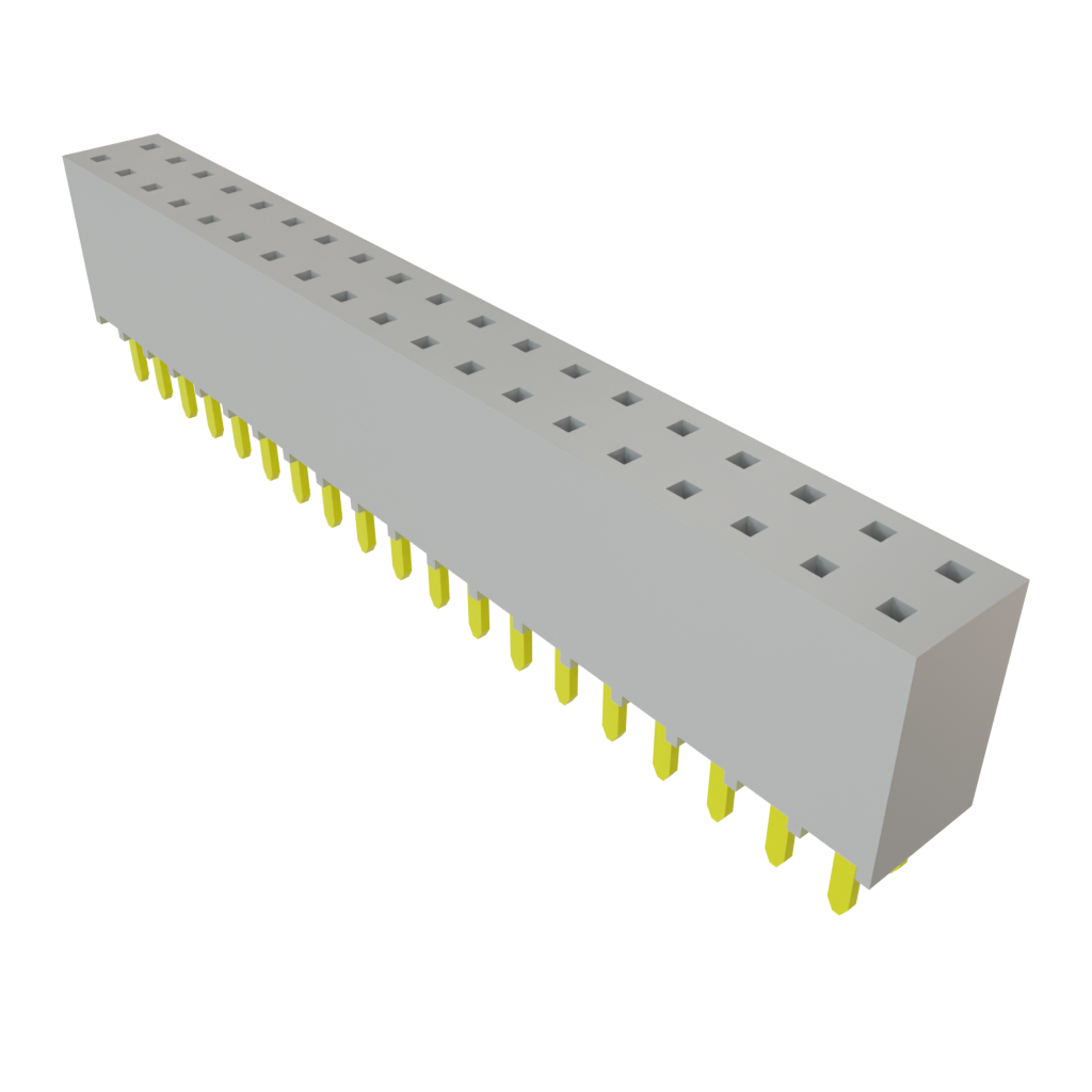 Samtec-SSW-119-06-T-D Connector Headers and PCB Receptacles Conn Socket Strip SKT 38 POS 2.54mm Solder ST Top Entry Thru-Hole Bulk