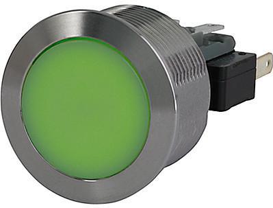 SCHURTER-1241.7036.1121000 Switch Push Button Switch Push Button N.O./N.C. SPDT Flush Round Button 5A 250VAC Momentary Panel Mount Quick Connect Box