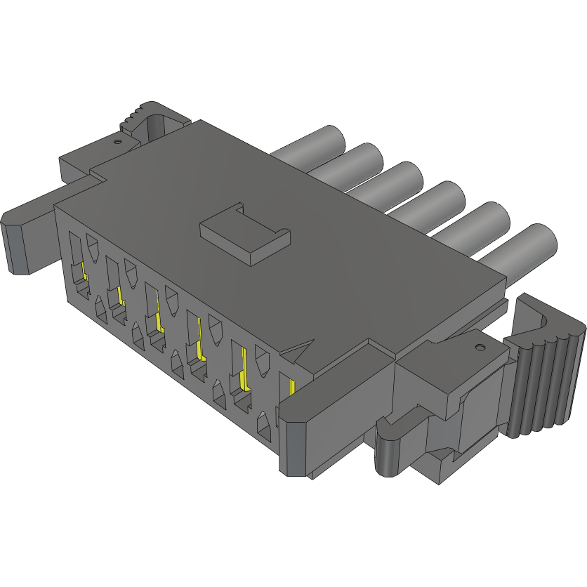 Samtec-MPSS-06-14-L-26.00-SR Cable Assembly AC Power Cable Assembly 0.66m Power 6 POS SKT Crimp 14AWG
