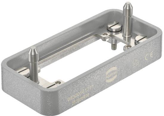 HARTING-09300161711 Accessori per connettori Connector Accessories Docking Frame Straight Aluminum Die Cast/Stainless Steel Dust Gray Powder Frame