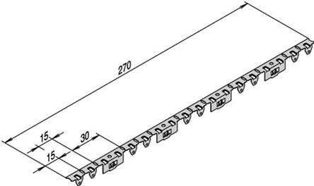 Schroff GmbH-24560251 null Stainless Steel Gasket Between Cover Plate and Side Panel