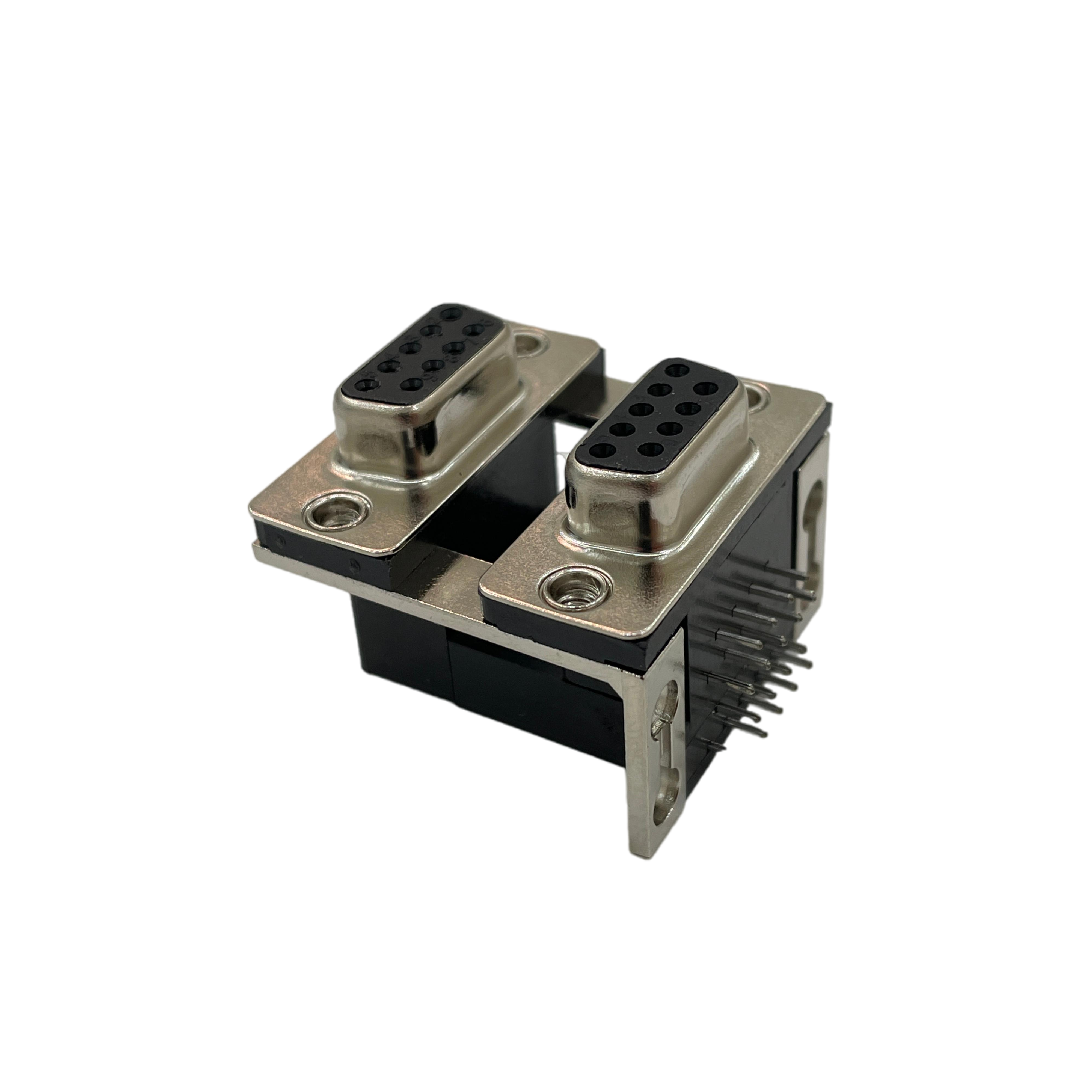 ADAM TECH-DPD-09-00-B1 Steckverbinder, D-Sub D-Sub Dual Port 9 way Socket/Socket