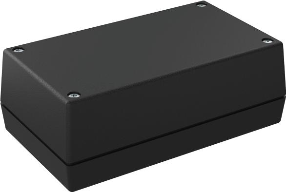 Serpac Electronic Enclosures-152R9V,BK  Textured Top Desktop Enclosure with 9V Battery Compartment, 5.62x3.25x2.00 in.