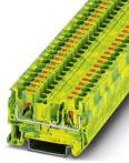 PHOENIX CONTACT-PT 4-PE Steckverbinder, Klemmenblöcke Conn Ground Modular Terminal Block F 2 POS Push-In T DIN Rail