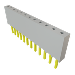 Conn Socket Strip SKT 12 POS 2.54mm Solder ST Top Entry Thru-Hole Bulk