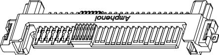 Amphenol Communications Solutions-PSASM2130151TR Steckverbinder, SCSI Conn SAS PL 68 POS 0.8mm/1.27mm Solder RA SMD 68 Terminal 1 Port T/R