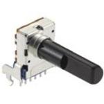 ALPS ALPINE CO., LTD-RK12L12A0C0R Widerstandstrimmern, Potenziometern und Regelwiderstande Res POT 10K Ohm 20% 1(Mech)Turn 6mm (32.6 X 14 X 19.5mm) Pin Bracket Mount/Through Hole Tray