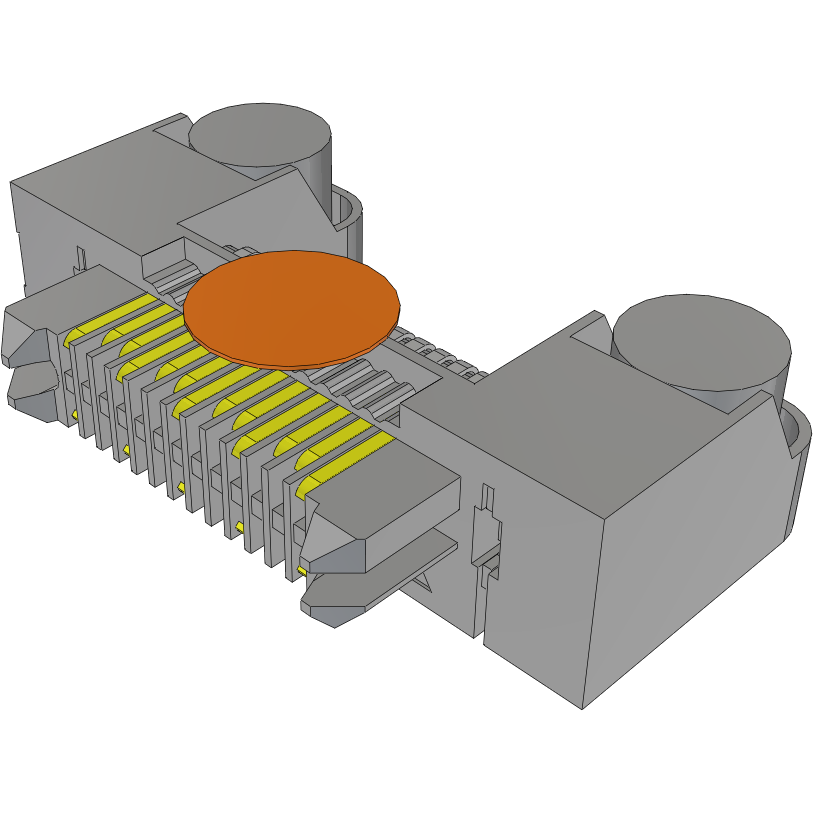 Samtec-ERM8-013-01-S-D-RA-DS-K-TR 连接器插头及 PCB 插座 Conn Micro High Speed Terminal Strip HDR 26 POS 0.8mm Solder RA Side Entry SMD T/R