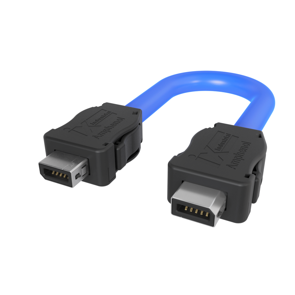 Amphenol Communications Solutions-ND9ACB2E0A Andere Kabelbaugruppen Cable Assembly Ethernet 5m 26AWG IX to IX 10 to 10 POS M-M Crimp-Crimp Bag