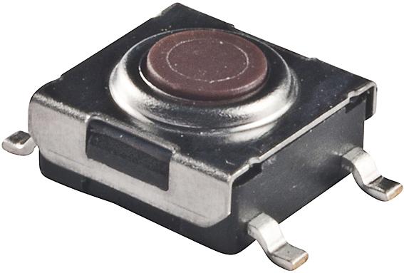 NKK Switches-CB315FP Switch Tactile Switch Tactile OFF (ON) SPST Round Button Gull Wing 0.05A 24VDC 100000Cycles 1.57N SMD T/R