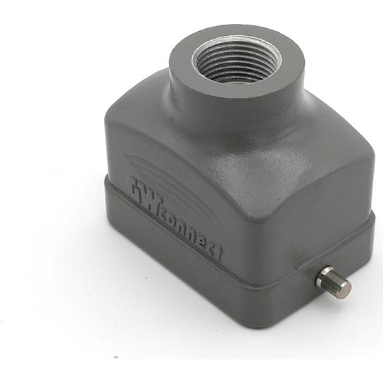 Molex-7806.6504.0 抽缩起动适配器 Hood 180° 6 Shell Size Polyester Powder Die Cast Aluminum GWconnect®