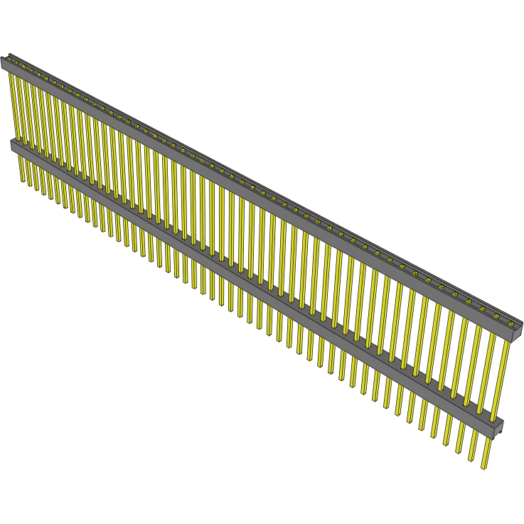 Samtec-EW-50-13-T-S-900 Piastre connettori e prese PCB Conn Board Stacker HDR 50 POS 2.54mm Solder ST Top Entry Thru-Hole Bulk