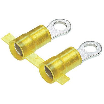 Panduit-PN12-10HDR-2K Steckverbinderanschlüsse Ring Tongue Terminal 12-16AWG Copper Yellow 26.67mm Tin T/R
