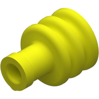 Delphi-10736278 Steckverbinderzubehör Connector Accessories Seal Straight Silicone Rubber Yellow Automotive