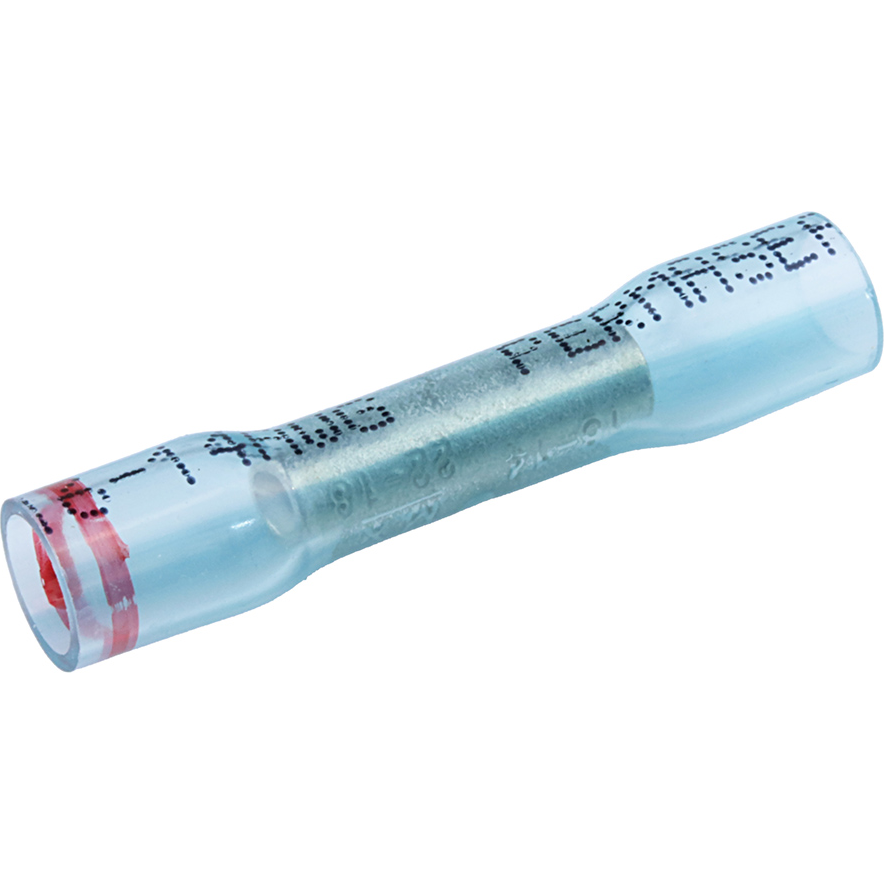 Molex-0191640043 Raccordement de terminaux Splice Terminal 14-22AWG Copper Blue/Red Stripe 38.1mm Tin Perma-Seal™ Carton