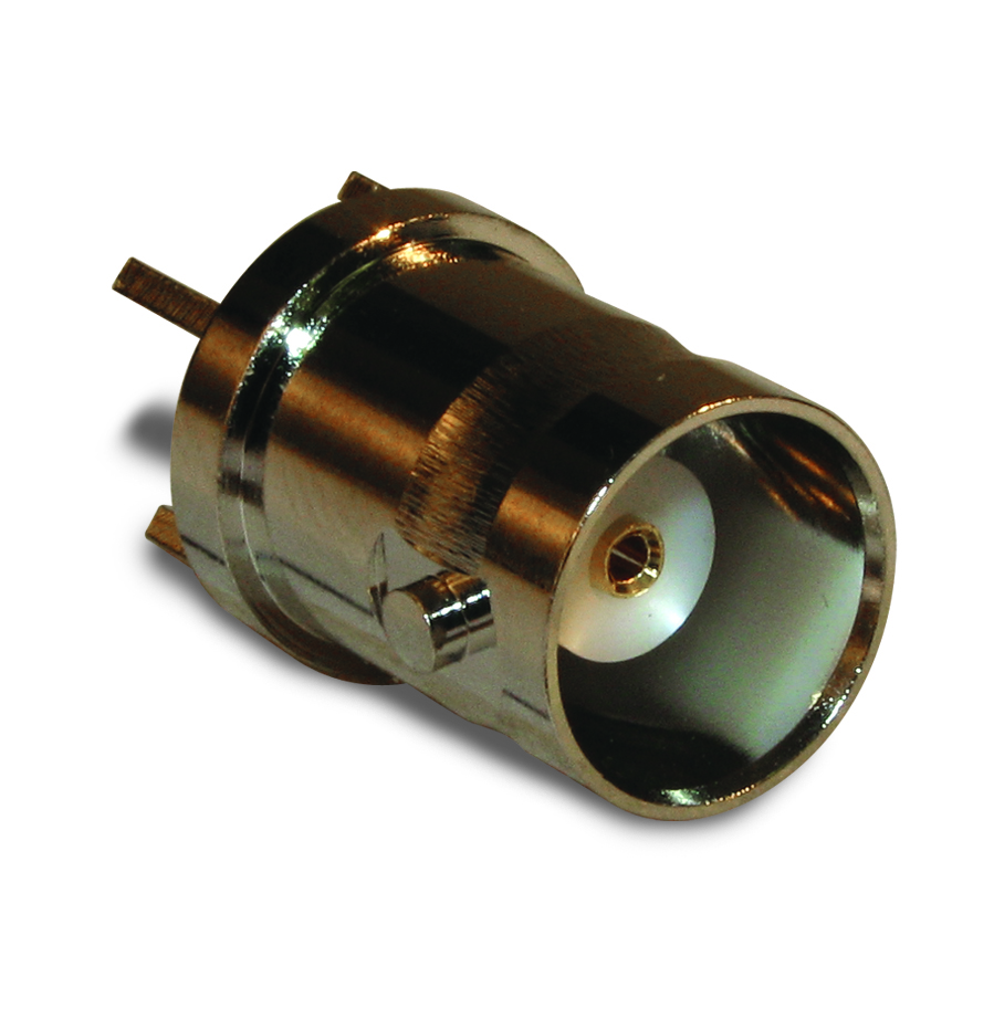 Amphenol RF-112404 Connector RF Conn BNC 0Hz to 4GHz 50Ohm Solder ST Thru-Hole RCP Gold