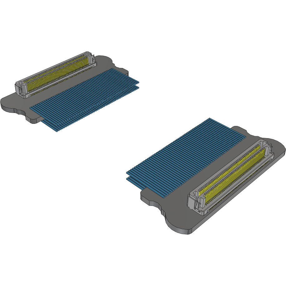 Samtec-HLCD-50-18.00-TR-TR-1 Cable Assembly Coaxial High-Speed Hermaphroditic Cable