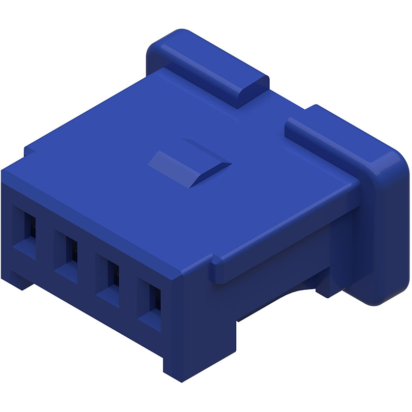 Molex-501330-0234 Connector Discrete Wire Housing Conn Housing RCP 2 POS 1mm Crimp ST Cable Mount Blue Pico-Clasp Bag