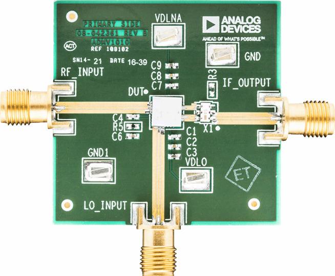 Analog Devices-ADMV1010-EVALZ  ADMV1010 Up-Down Converter and Mixer Evaluation Board