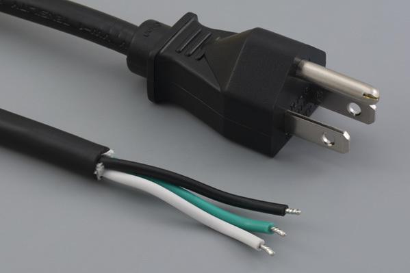 Tensility International-11-00080 Cable Assembly AC Power Cable Assembly AC Power 1m NEMA 5-15P 3 POS M 18AWG