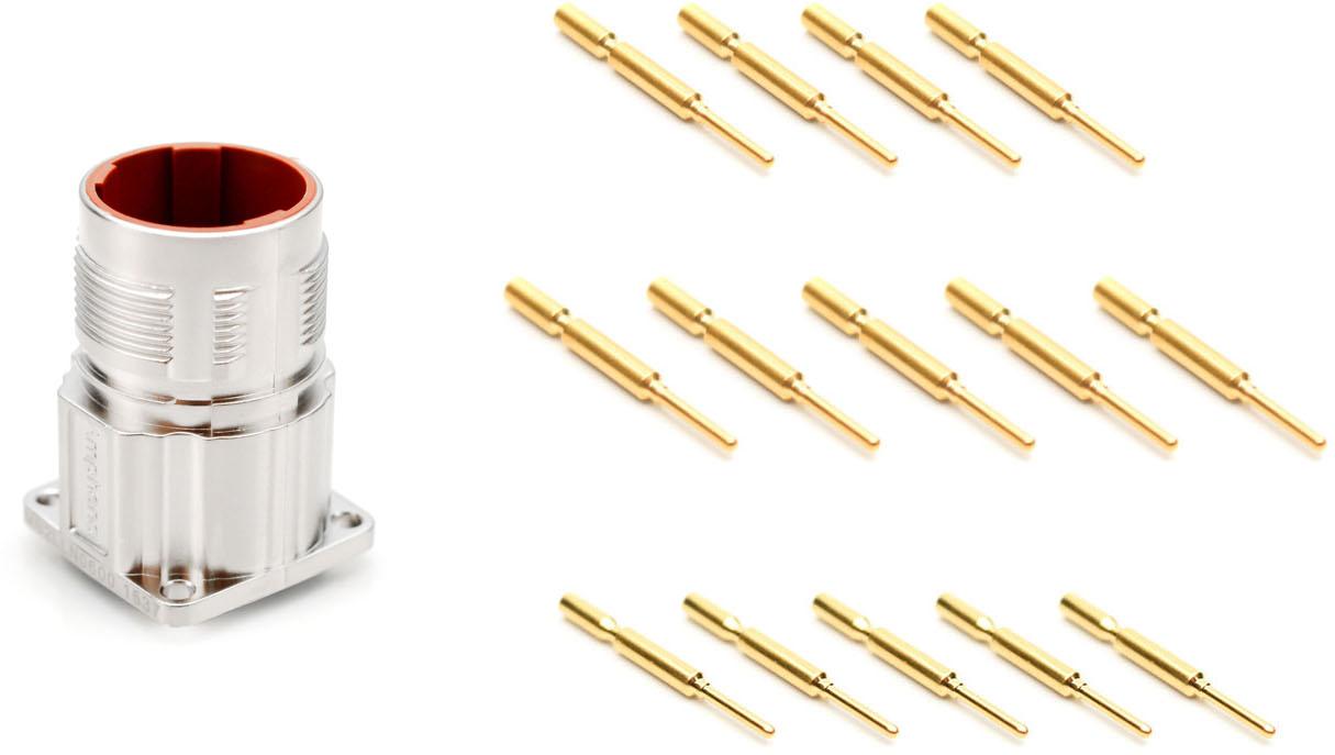 Amphenol-C091 31D012 102 4 圆形连接器 Conn M16 Circular SKT 12 POS Solder ST Cable Mount 12 Terminal 1 Port Box