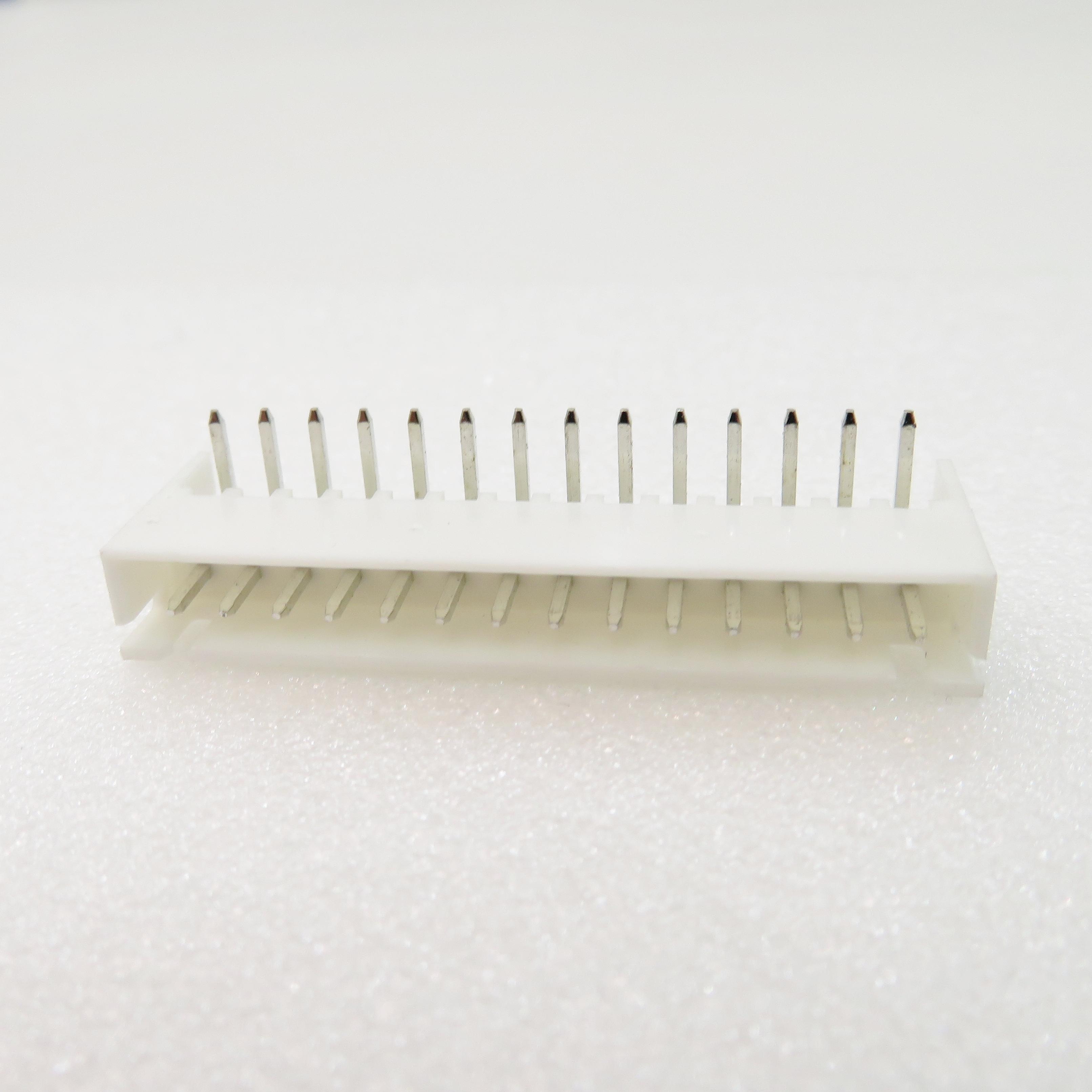 ADAM TECH-25SH-B-13-TR Connector Headers and PCB Receptacles Conn Shrouded Header (4 Sides) HDR 13 POS 2.5mm Solder RA Side Entry Thru-Hole