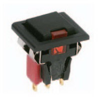 Littelfuse-8125J85WBE223 Interruttore a pressione Switch Push Button ON Mom SPDT Square Button 20VAC 20VDC 0.4VA Momentary Panel Mount Wire Wrap Bulk
