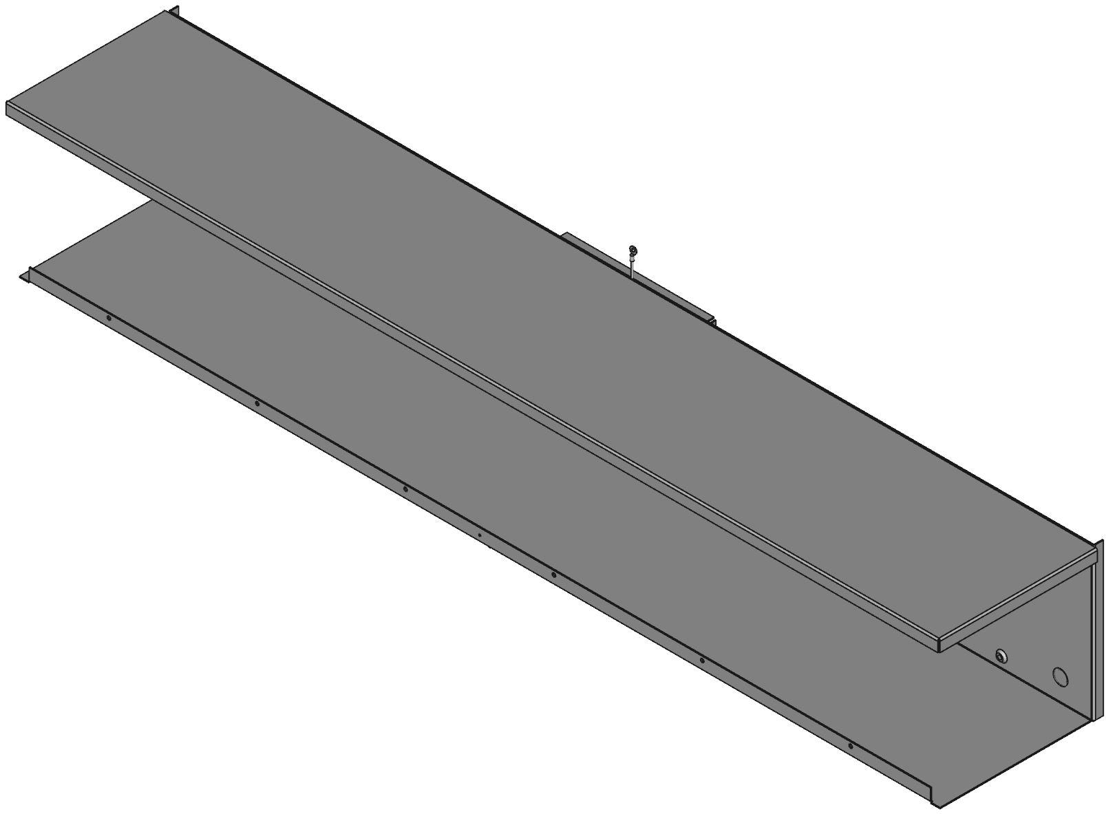 Hammond Manufacturing-C3RWT1060 Scatole, contenitori e rack Gray Galvanized Steel Type 3R Wiring Trough