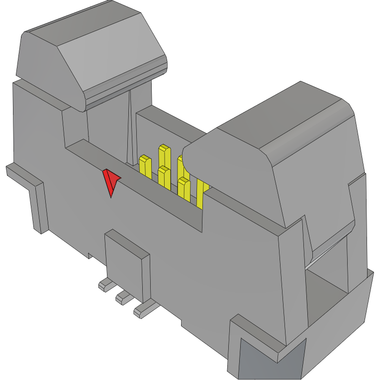 Samtec-EHF-103-01-F-D-SM Connector Headers and PCB Receptacles Conn Ejector Header HDR 6 POS 1.27mm Solder ST Top Entry SMD Tube
