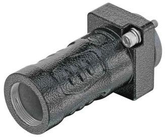 HARTING-19400110411 Schrumpfbalgenadapter Hood 180° SP1 Shell Size Powder Aluminum Die Cast