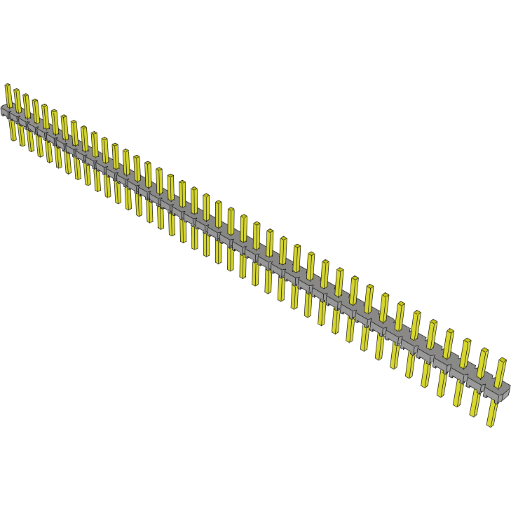 Samtec-MTLW-140-07-G-S-170 Connector Headers and PCB Receptacles Conn Unshrouded Header HDR 40 POS 2.54mm Solder ST Top Entry Thru-Hole Bulk
