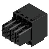 Weidmuller-1727650000 Steckverbinder, Klemmenblöcke Conn Terminal Block SKT 8 POS 3.5mm Tension Clamp ST Cable Mount 10A Box