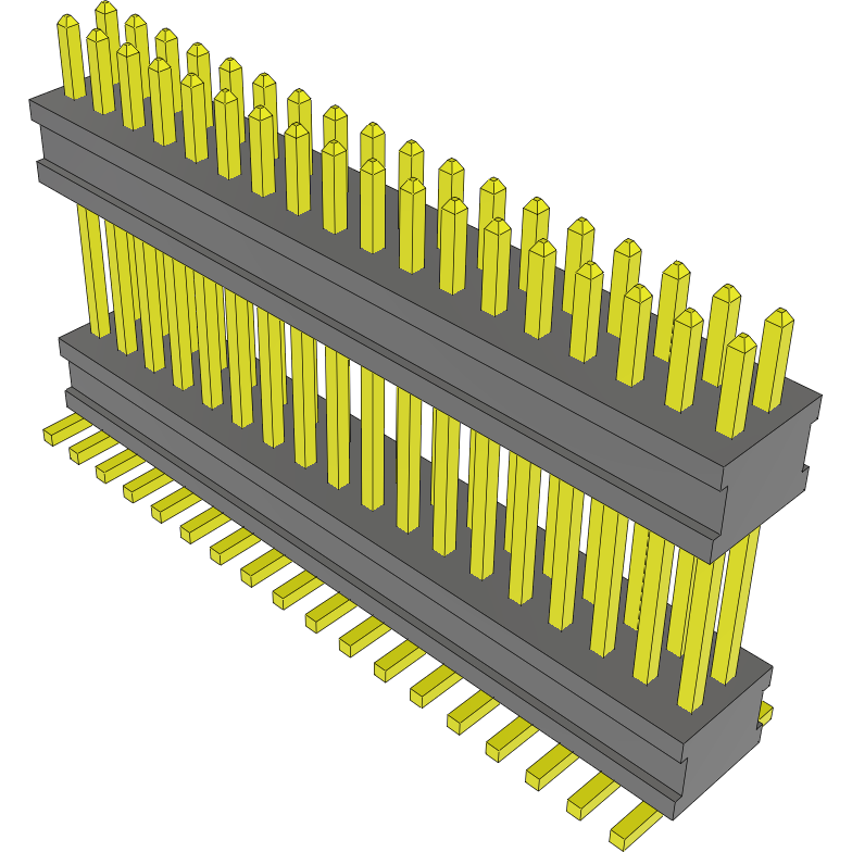 Samtec-FW-18-05-G-D-420-090-A Cabezales del conector y receptáculos PCB Conn Board Stacker HDR 36 POS 1.27mm Solder ST Top Entry SMD FLEX STACK™ Tube