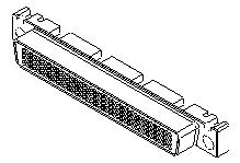 Molex-716261001 Steckverbinder, D-Sub Conn D-Sub F 160 POS 1.27mm Solder ST Thru-Hole 160 Terminal 1 Port LFH™ Tube