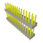 Conn Board Stacker HDR 28 POS 2.54mm Solder ST Top Entry Thru-Hole Bulk