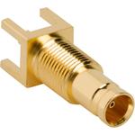 Conn 1.0/2.3 0Hz to 4GHz 75Ohm Solder ST Thru-Hole F Gold