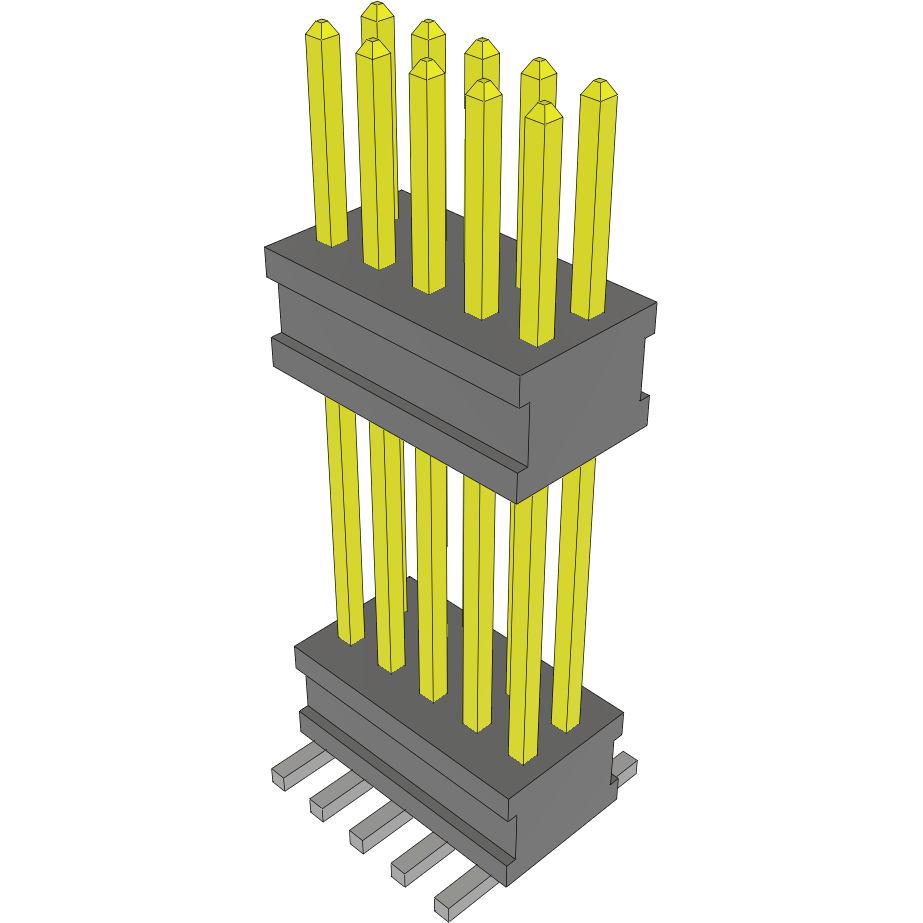 Samtec-FW-05-05-F-D-490-160-A 连接器插头及 PCB 插座 Conn Board Stacker HDR 10 POS 1.27mm Solder ST Top Entry SMD FLEX STACK™ Tube