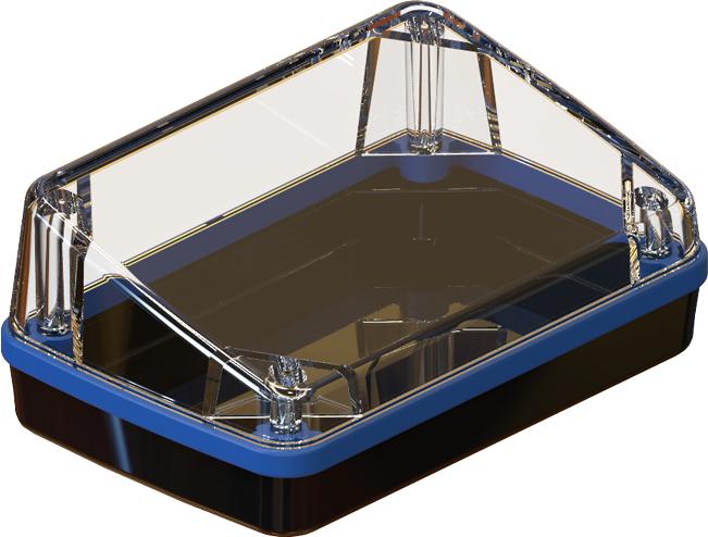 Serpac Electronic Enclosures-CX67SD-CLBK-A-BL Kästen, Gehäuse und Gestelle Black Polycarbonate Sloped Waterproof Pocket Enclosure with Blue Seal	 <h4><strong>CALIFORNIA&nbsp;PROPOSITION</strong> ⚠️<strong>65&nbsp;WARNING</strong>⚠️</h4>