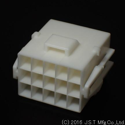 JST Manufacturing-YLR-15V Custodia filo connettore dedicato Conn Housing RCP 15 POS 4.5mm Crimp ST Cable Mount White Bag