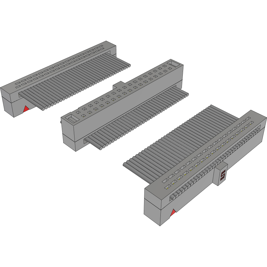 Samtec-FFSD-17-D-10.00-01-N-D04-M Assemblage de câble plat/ruban Cable Assembly 0.254m 30AWG 1.27mm 34 to (34/34)POS IDC Connector to 2(IDC Connector) F-F TIGER EYE™ Bulk
