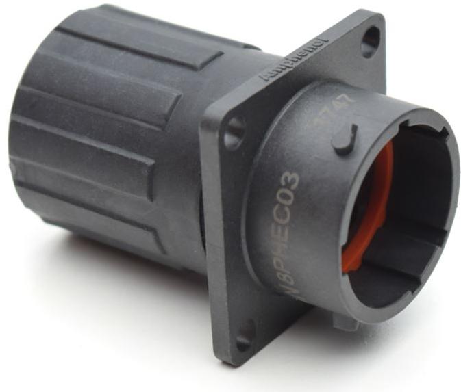 Amphenol-RTS014N8PHEC03 圆形连接器 Conn Circular PIN 8 POS Crimp ST Panel Mount 8 Terminal 1 Port