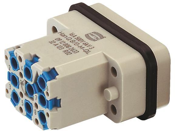 HARTING-09120082633 Steckverbinder, rechteckig Connector Rectangular, M 8 POS Crimp ST Cable Mount