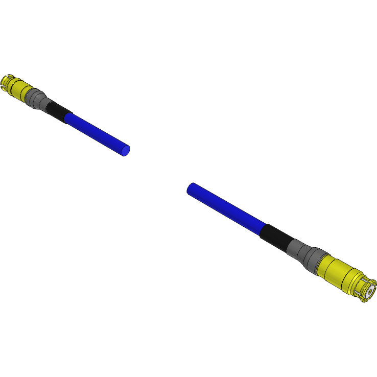Samtec-RF405-00SJ7-00SJ7-0600 Kabelbaugruppen Koaxial 50 Ohms.086 Dia Semi Flexible Cable