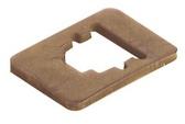 Belden-GMN 209-12 EPDM Ventilzubehör Valve Access Flat Gasket Ethylene Propylene Diene Monomer Rubber Brown