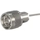 HUBER+SUHNER-11_N-50-3-5/133_NE Connector RF Conn Type N 0Hz to 11GHz 50Ohm Solder ST Cable Mount PL Gold Over Nickel Single