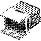 Molex-0764101117 背板连接器 Conn Backplane HDR 90 POS 1.9mm Press Fit RA Thru-Hole Impact™ Tray